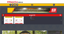 Desktop Screenshot of eldeportivo.com.co