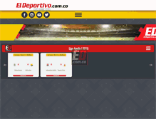 Tablet Screenshot of eldeportivo.com.co